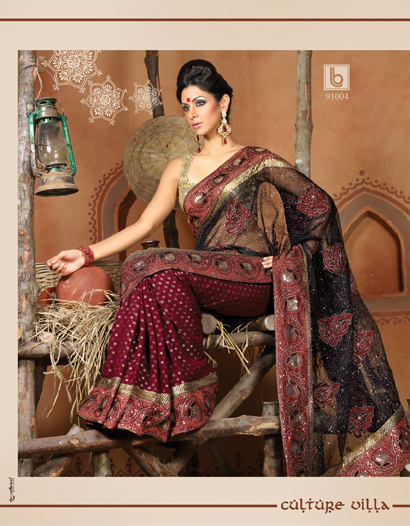 Beautiful Designer Embroidered Wedding Wear Sarees