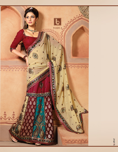 Beautiful Designer Embroidered Wedding Wear Sarees