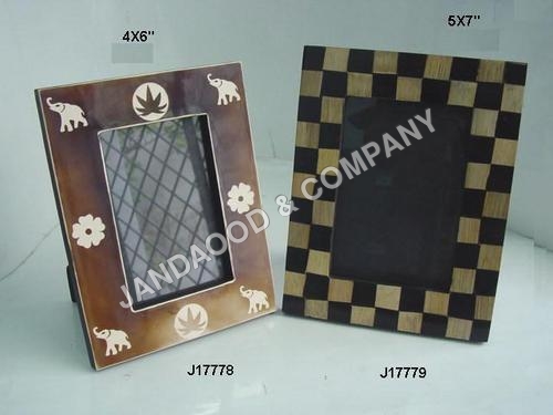 Photo frame with mosaic of Horn and Bamboo
