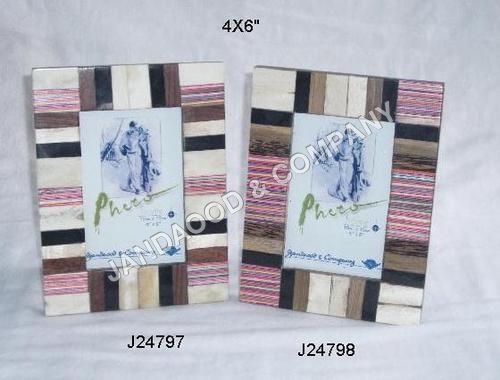 photo frame with mosaic of bone