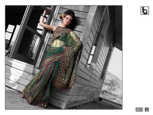 Beautiful Designer Embroidered Fancy Party Wear Sarees