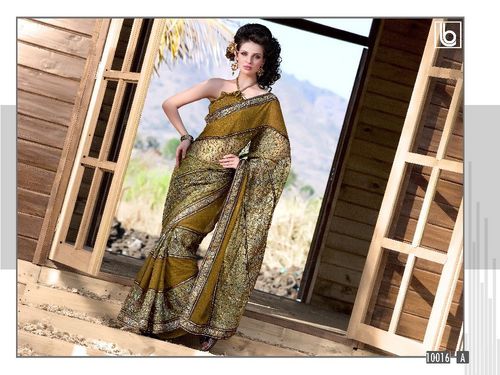 Beautiful Designer Embroidered Fancy Party Wear Sarees