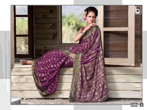 Beautiful Designer Embroidered Fancy Party Wear Sarees