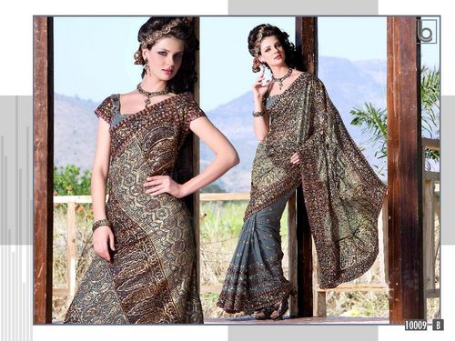 Beautiful Designer Embroidered Fancy Party Wear Sarees
