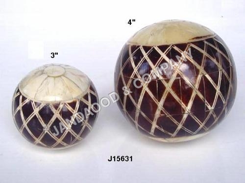 Ball with mosaic of bone