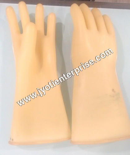 Industrial White Rubber Hand Gloves