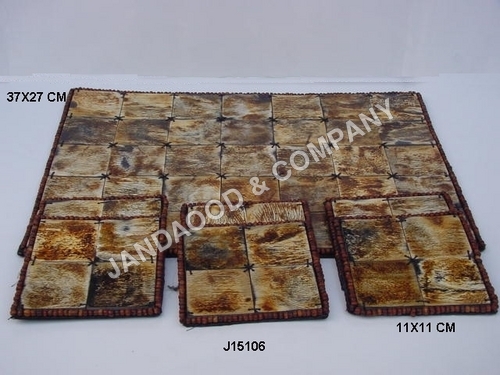 buffalo horn coaster and mats