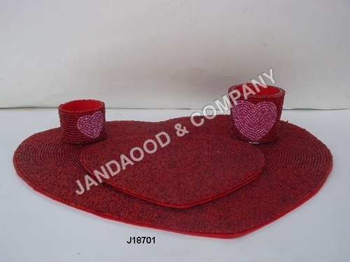 glass bead mats and  coasters