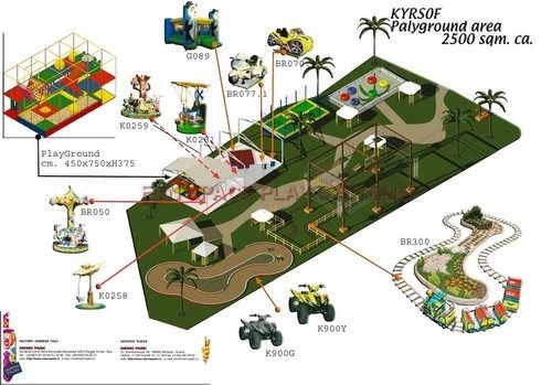 Artifical Grass And Foam Base Amusement Park Consultant