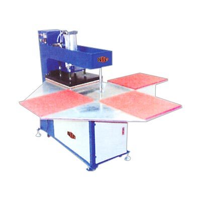 Pneumatic Heat Transfer Sticker Machine Four Bed
