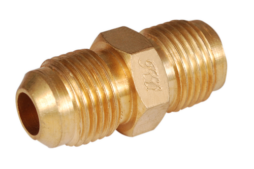 Double End Flare Union, Brass Flare Union