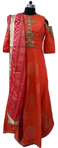 Children's Ethnic Suits - Silk Fabric, Size S/M/L/XL, Red Color with Embroidered Laces | Lightweight, Skin-Friendly, Durable Quality, Full Sleeves
