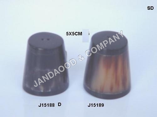 buffalo horn salt and pepper set