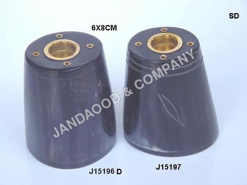 buffalo horn salt and pepper set