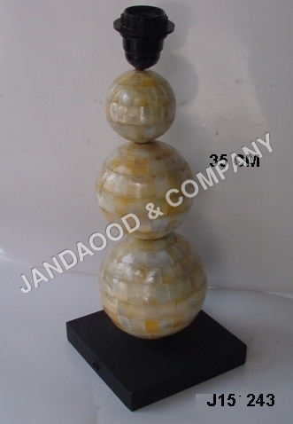 lamp in mother of pearl