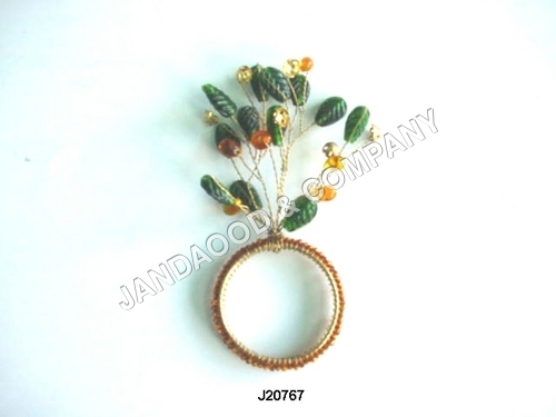 napkin ring in glass beads all colour available