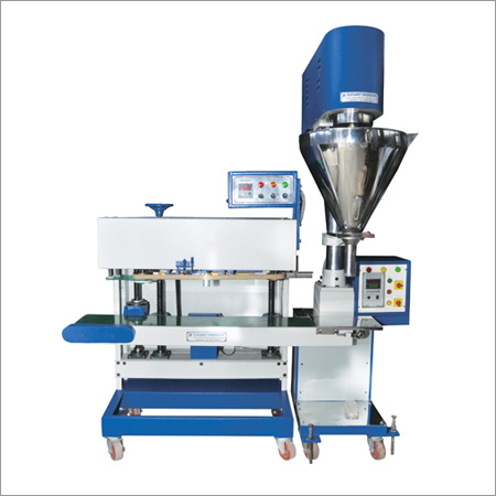 Vertical Pouch Sealer With Auger Filler