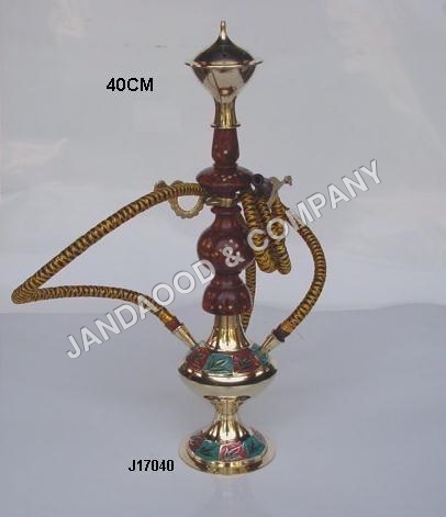 brass hookah with pipes in varies finishes