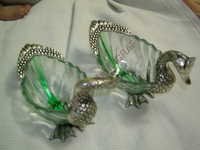 Glass Double Hans Pair