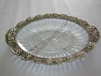 Glass Metal Tray