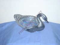 Old White Metal Duck