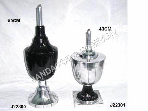 Cast Aluminum Lamps with Mirror Polish Finish - 43CM Height | Durable, Elegant Design, Stylish, Long-Lasting