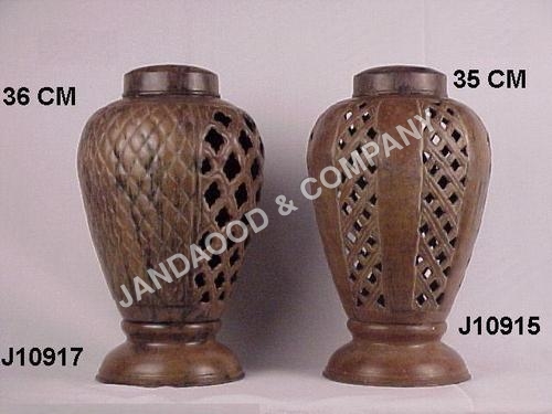 brass lamp with patina finish