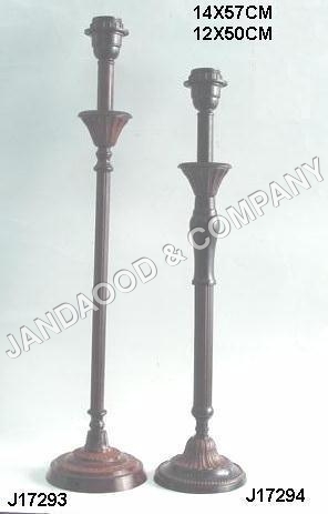 brass lamp with patina finish