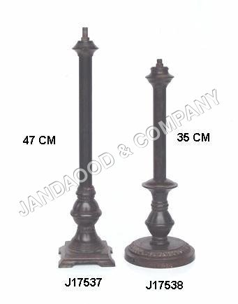 brass lamp with patina finish