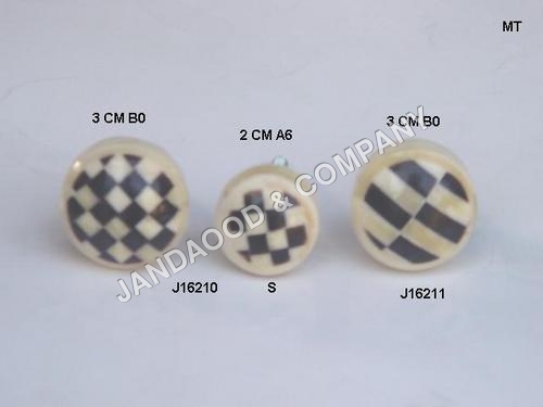Bone knob with various designs