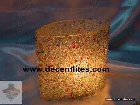 Color Crinkle  Candle Holder