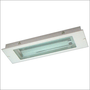 1x36W LX Glass (W) - Aluminum & Glass, 1200x150x80 mm, Fluorescent Lamp, Bright Light, Energy Efficient, Easy Install, Durable Design, Long Lifespan, Slim Profile, IP20