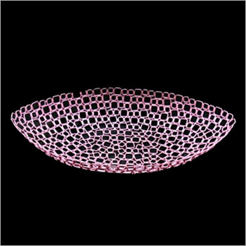 Designer Baskets - Iron, Variable Sizes, Pink | Elegant Oval Design, Durable, Easy To Clean