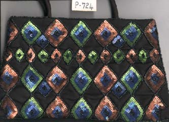 Black Sequin Handbag