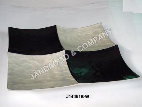 aluminum tray and bowl with food safe enamel