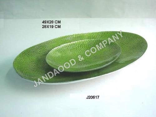 aluminum tray and bowl with food safe enamel
