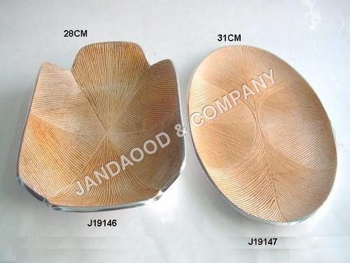 aluminum tray and bowl with food safe enamel