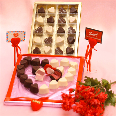300 gm  Heart shaped chocolates 