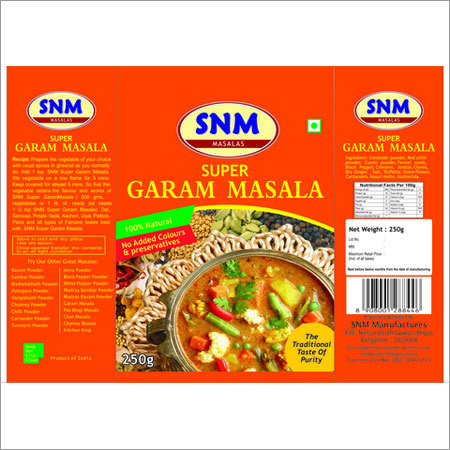 Dried Garam Masala Powder Dried Garam Masala Powder