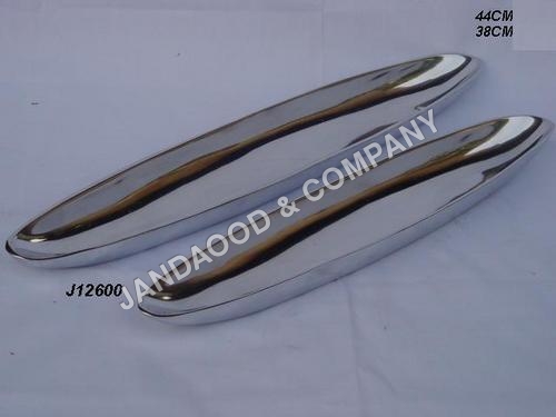 Aluminium tray with mirror polish