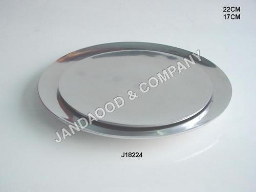 Aluminium tray with mirror polish