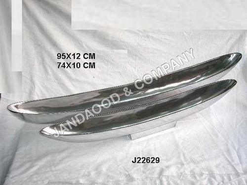 Aluminium tray with mirror polish