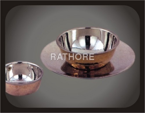 FULL COPPER BOTTOM CUP & SAUCER