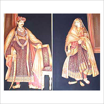 Rajasthani King & Queen Paintings