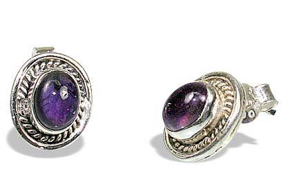 Amethyst Stud Earrings