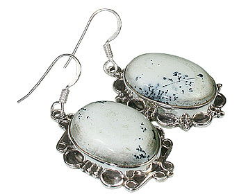 Dendrite Opal Earring