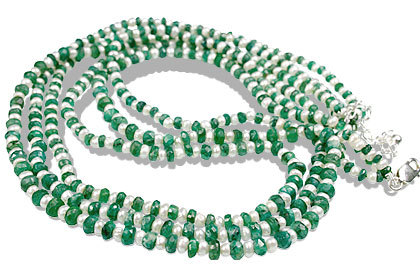 Emerald / Pearl Necklaces