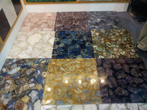 luxuries hotel and home used Gemstone Slabs and tiles for interior floor and wall decoration