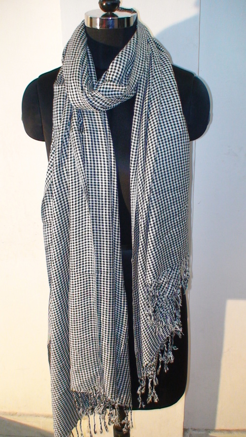 Black & White Check Shawls