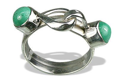 Malachite Ring - Sterling Silver, 6mm Stone, Green | Handmade, Elegant Design, Unique Style
